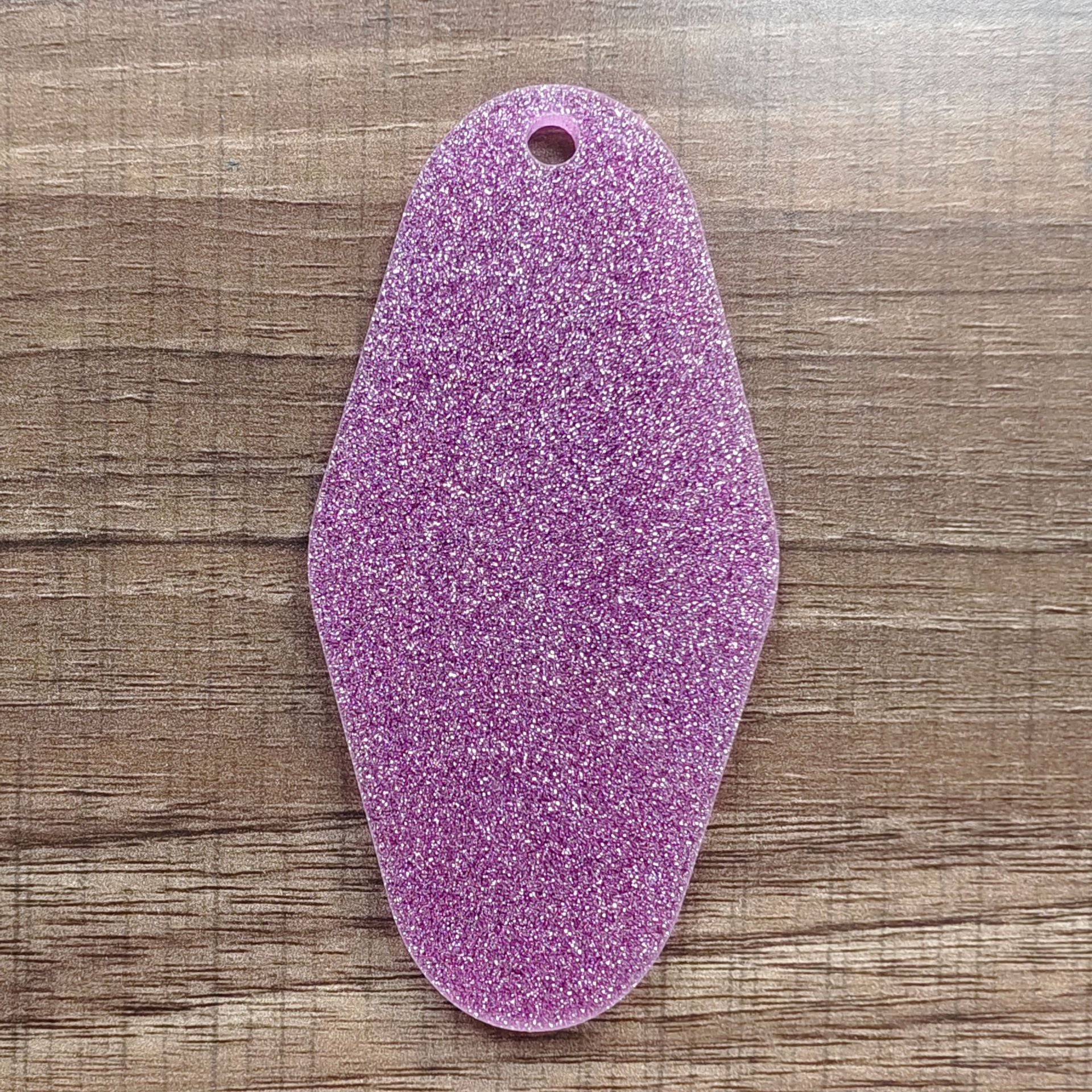 Wholesale Blank Unfinished Acrylic Name Motel Keychain Luggage Pendant